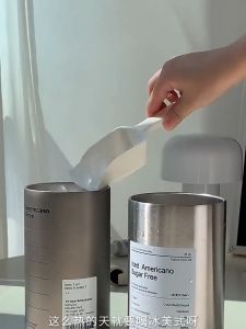 Pearly Life 320ml/360ml/600ml 600ml ice coffee Industrial Style Stainless Steel Handy Cup Car American Direct Drinking Straw Thermos Birthday Gift