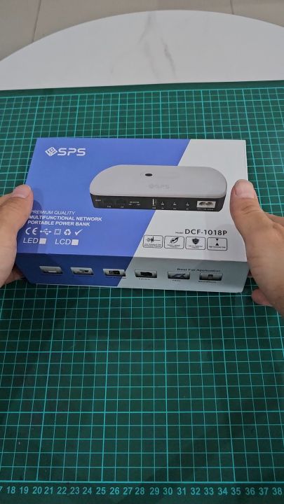 DC UPS SPS DCF-1018P UPS PORTABLE UNTUK MODEM ROUTER SWITCH CAMERA CCTV