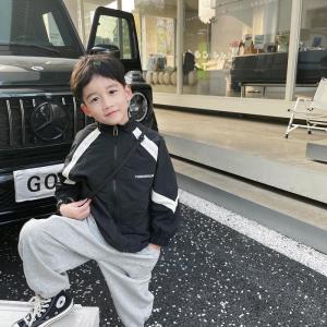 Spring Autumn New Style Kids Fashion Thin Jacket Coat for Boys And Girls Childrens Trendy Top Zipper Closure Solid Color