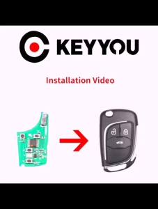 Vỏ Chìa Khóa Xe Điều Khiển Từ Xa Gấp KEYYOU ABS Dành Cho Chevrolet Cruze Aveo Malibu Epica Lova - 2/3/4/5 Nút Vỏ Chìa Khóa Lật Cải Tiến