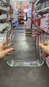 HARIO 2L Square Baking Dish - Heatproof Glass for Oven & Microwave | Durable Bakeware