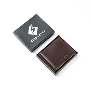 Ví Nam Da Bò Cao Cấp SIGOURNEY Màu Nâu Đậm VI-01N Dáng Ngang Bảo Hành 18 Tháng