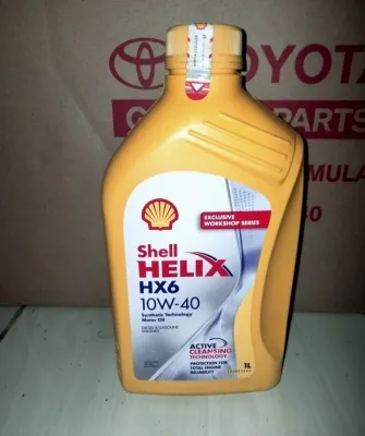 Oli Mesin Mobil Shell Helix hx6 10w-40 {1L}100% Original Tembus Bercode