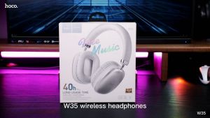 [New]HOCO W35 Wireless Headphones Bass Built-in Mic Bluetooth Headphones Headset Bluetooth 5.3  Headphone Gaming headset Aux earphones Hoco W35 - Lazada