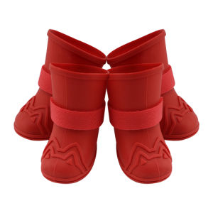 HamshMoc Anti-Slip Dog Rain Shoes Waterproof Comfort Pet Rain Boots Adjustable Paw Protector For Small Medium Dogs Walking
