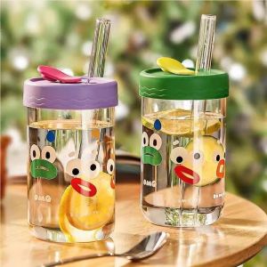 TEKANAI | Reusable Glass Cup with Large Straw for Boba Tea