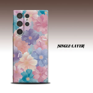 BILIBILI | Pastel Watercolor Floral For Samsung Galaxy S26 S25 S24 A56 A36 Dual Layer Luxury Fashion Full Lens Protective Case