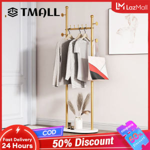 TMALL Clothes Bag Rack Iron Clothes Rack Stand Floor Household Corner Hanger Indoor Balcony Rock Plate Clothes Hanger