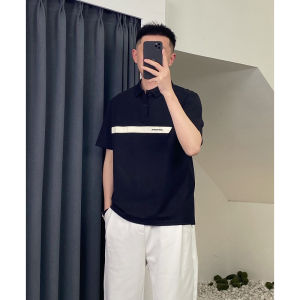 Áo Thun Polo Nam Tay Ngắn Thoáng Khí Mùa Hè Mới Thời Trang Trẻ Trung Cổ Polo Màu Khối Đơn Giản Đa Năng Cotton Polyester Polyester