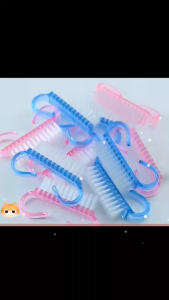 Nail Cleaning Brush File Plastic Manicure Pedicure Soft Remove Dust mini Care nail Tool Nail Brush