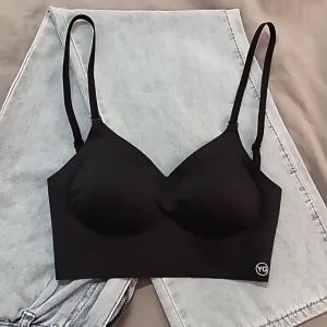 SDG ชุดชั้น เปลือย กระเป๋าเสื้อชั้นเดียวกับ เซ็กซี่ Polymerization Bra ชุดชั้นในรูปตัวยู โพลีเอสเตอร์ การทรงสามเหลี่ยม สวมใส่ สำหรับผู้หญิง