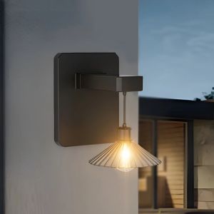 Seville Vintage Solar Fence Light Outdoor Waterproof Wall Mounted Solar Security Lantern Solar Powered Hanging Lights Garage Garden Yard