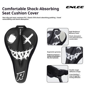 ENLEE | ENLEE Bicycle Seat Cover Thickened Ultra-Soft Silicone Full-Coverage Saddle Cover For Mountain And Road Bikes Cycling Gear