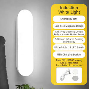 Night Lights Wireless LED Motion Sensor Lamp USB Rechargeable Magnetic For Kitchen Closet Wardrobe Stairs Lighting