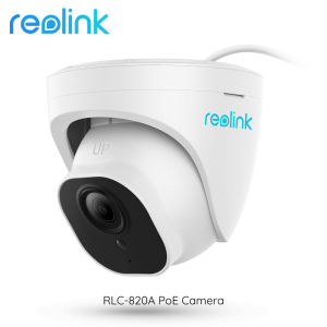 Reolink RLC-820A : Time Lapse 4K IP66 Waterproof Security Turret POE IP Camera with Motion Detection Audio Micro SD Card Slot & Up to 100ft Night Vision