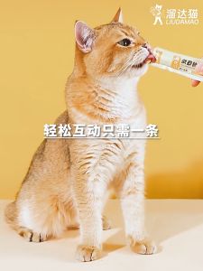 LIUDAMAO Creamy Cat Treats 15gx6 Chicken / Salmon / Tuna High Vitamin Lickable Cat Snack Jajan Kucing 溜达猫零食猫条
