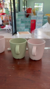 แก้วน้ำ แก้วกาแฟ ผลิตจาะเซรามิก มีหูจับ