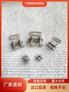 กุญแจโซ่สแตนเลส BSSCL06 3 จุด หัวเข็มขัดแบบมีชีพ หัวเข็มขัดแบบมีชีพ 08B10B โซ่สแตนเลส ชิ้นส่วนเครื่องกล ชิ้นส่วนโซ่