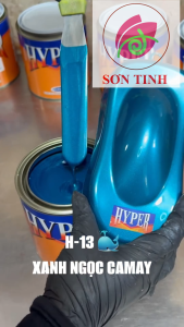 Sơn xe máy HYPER màu xanh ngọc Honda Wave 1K (Code: H-13) sơn thơm công nghiệp