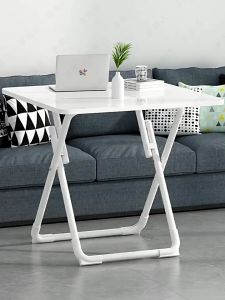 Folding Table Foldable Dining Wooden Square Table Household Simple Balcony Table Small Family Dining Table Office Desk Furniture Portable Outdoor Camping Table Study Table