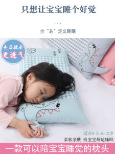 Pure Cotton Childrens Pillow for Kindergarten Eyebright Absorbent Season-Universal Pillow for Kids Age 3 to 6 And above