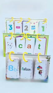 Educational Learning Card Set: Kids AlphabetSpellingWordsMath Arithmetic Desk Calendar Flash Card