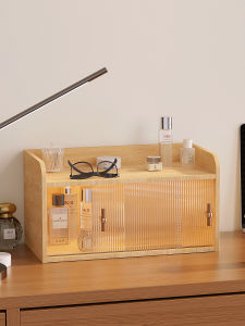 ตู้เก็บของสำหรับโต๊ะทำงานแบบ Acrylic ชั้นวางของสำหรับเก็บเครื่องสำอางในครัวเรือน อุปกรณ์สำนักงาน ตู้เก็บของแบบพกพา