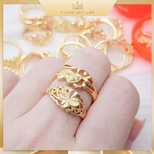 Nhẫn Nữ Titan Dạng Mảnh Thiết Kế Cao Cấp Xi Mạ Vàng 18K Bền Màu | Berry jewelry