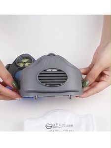 Masker Gas Respirator Filter/Pelindung Debu Gas Mask/Masker Polusi