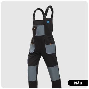 Bộ Đồ Bảo Hộ Lao Động Nam Chất Lượng Cao Nhiều Túi Chống Mài Mòn Kiểu Liền Thân Dành Cho Công Nhân Nhà Máy Có Nhiều Size Lớn.