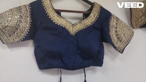 Womens Embroidered Rayon Readymade Saree Blouse | Short Sleeve Designer Blouse with Back Tie-Up | Available in Multiple Sizes & Colors | Pack of 1 Pc