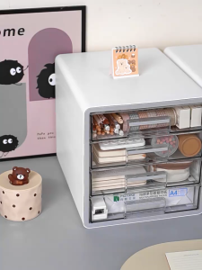 【D379】 Desk Box Organizer Multipurpose Documents Tray A4 Paper Storage Tray File Storage Rack