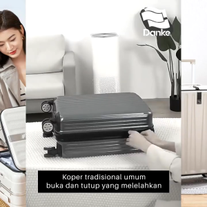 Danke Top Load Signature 20inch H9860-20 -  Koper 20in Buka Atas Anti Gores Baret Pecah Tahan Banting Peyok Ringan Roda Kuat Putar 360 derajat Bagasi Kabin Cabin Pesawat Tas Traveling Makeup