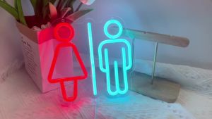 Toilet Neon Sign for Wall DecorIdeal for Restrooms Supermarkets Offices Cafes and More Bedroom Wall Art |Modern Wall Decor