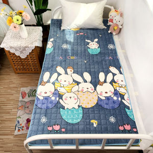 Thickened Flannel Bedding Set for Students Dormitory 90x200 Soft Skin-friendly Cotton Sandwich Quilt Warm Care Pad Double-sided Use