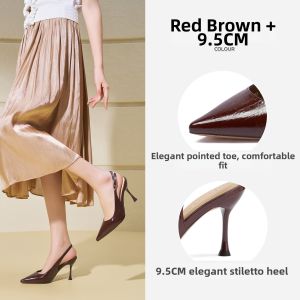 Josiny | Slenderizing Cloud Cushion Pointed Toe Hollow Heeled Shoes