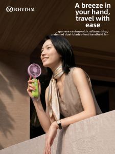 RHYTHM | Portable Neck & Desktop Fan Ultra Quiet Long Battery