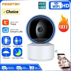 Tuya 5MP WiFi IP Camera Baby Monitor 360° PTZ Motion Detection 2 Way Audio Night Vision Supports TCP/IP/ONVIF Private Protocol