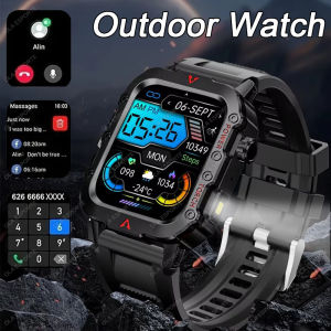 2025 New Outdoor Military Smartwatch GPS Men Flashlight Waterproof Outdoor Sport Tracker HD Bluetooth Call Smart Watch Man Women