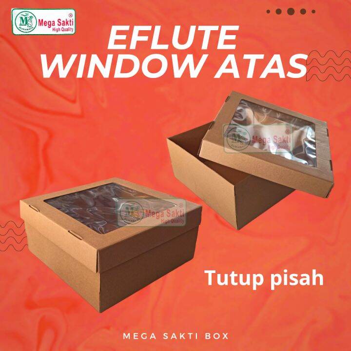 DOS KUE / KARDUS KUE TART / KARDUS EFLUTE WINDOW / BOX ROTI TART TUTUP ...