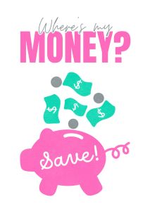 Savings Tracker Cashflow Record Finance Booklet IPON Challenge Handy and Compact