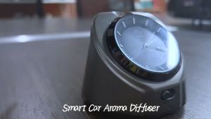 Smart Car Waterless Rechargeable Clock Essential Oil Nebulizer Diffuser 10 ML