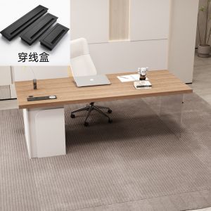 Italian Normcore Desk Modern Jiji Designer Minimalist Solid Wood Desk Boss Study Desk Computer Desk