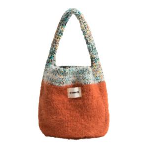MABULA | Cute Colorful Patchwork Knitted Handbag