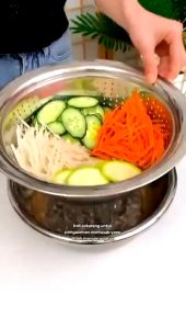 Baskom Dapur 1 Set Isi 5 Dari Stainless Steel Super Tebal Untuk Cuci Sayur Wadah Sup Cuci Beras