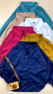 Kemeja Anak Perempuan Oversize Outfit Kekinian Tunik Toyobo