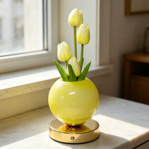 Tulip LED Night Light USB Rechargeable Simulation Flower Bouquet Table Lamp Bedroom Bedside Atmosphere Decor Desk Ornament Lamp