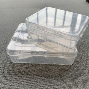 Hộp Nhựa Trong Suốt Hình Chữ Nhật Nhỏ Chống Bụi Chắc Chắn Đựng Đồ Trang Trí Móng Tay Thân Thiện Với Môi Trường Hộp Đựng Đồ Trang Sức Đóng Gói Chắc Chắn