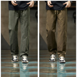 izzue | Cotton Versatile Straight Fit Trousers