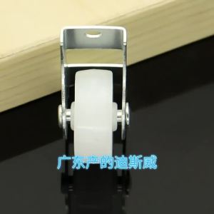 1inch Mini Plastic Directional Caster Wheel Non Swivel Low Profile Fixed Caster for Small Equipment Furniture Trolley